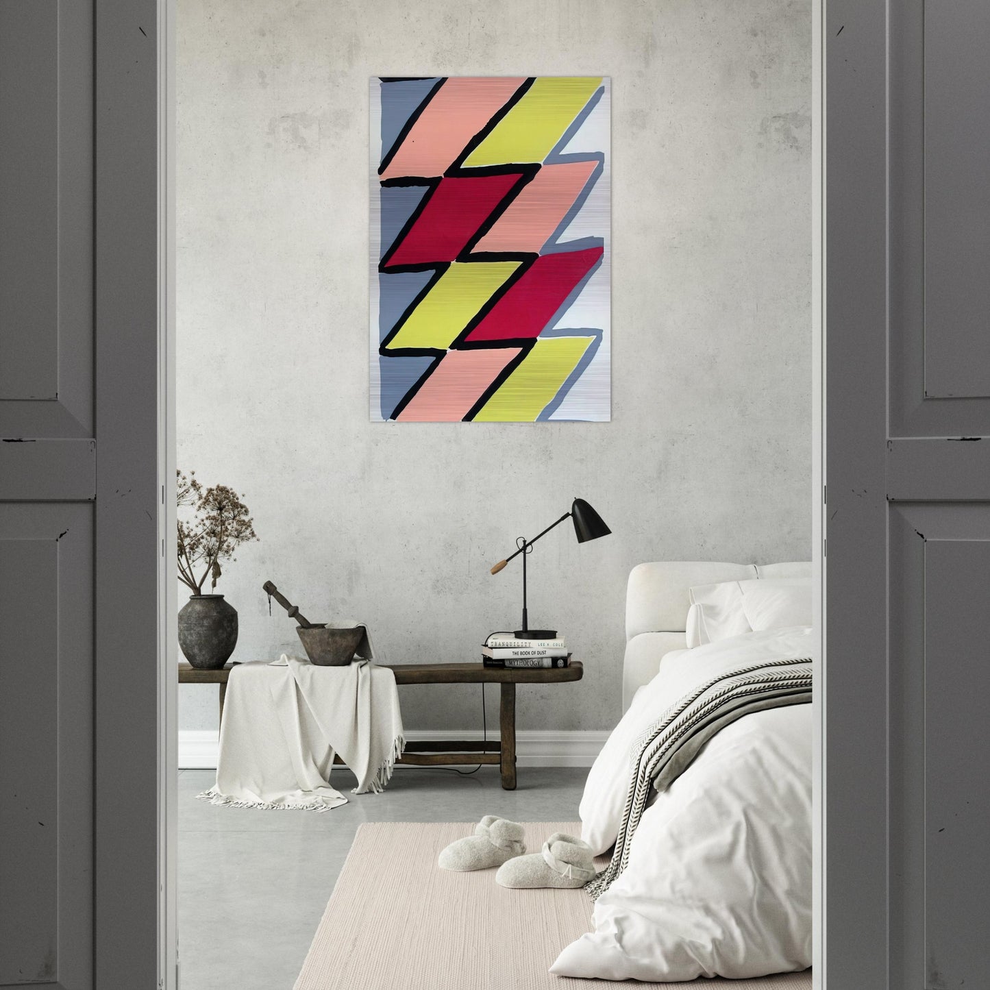 COMPOSITION 22 - Sonia Delaunay Brushed Aluminum Print - 70x100 cm / 28x40 inches | Sonia Delaunay Aluminum Print | Sonia Delaunay Prints