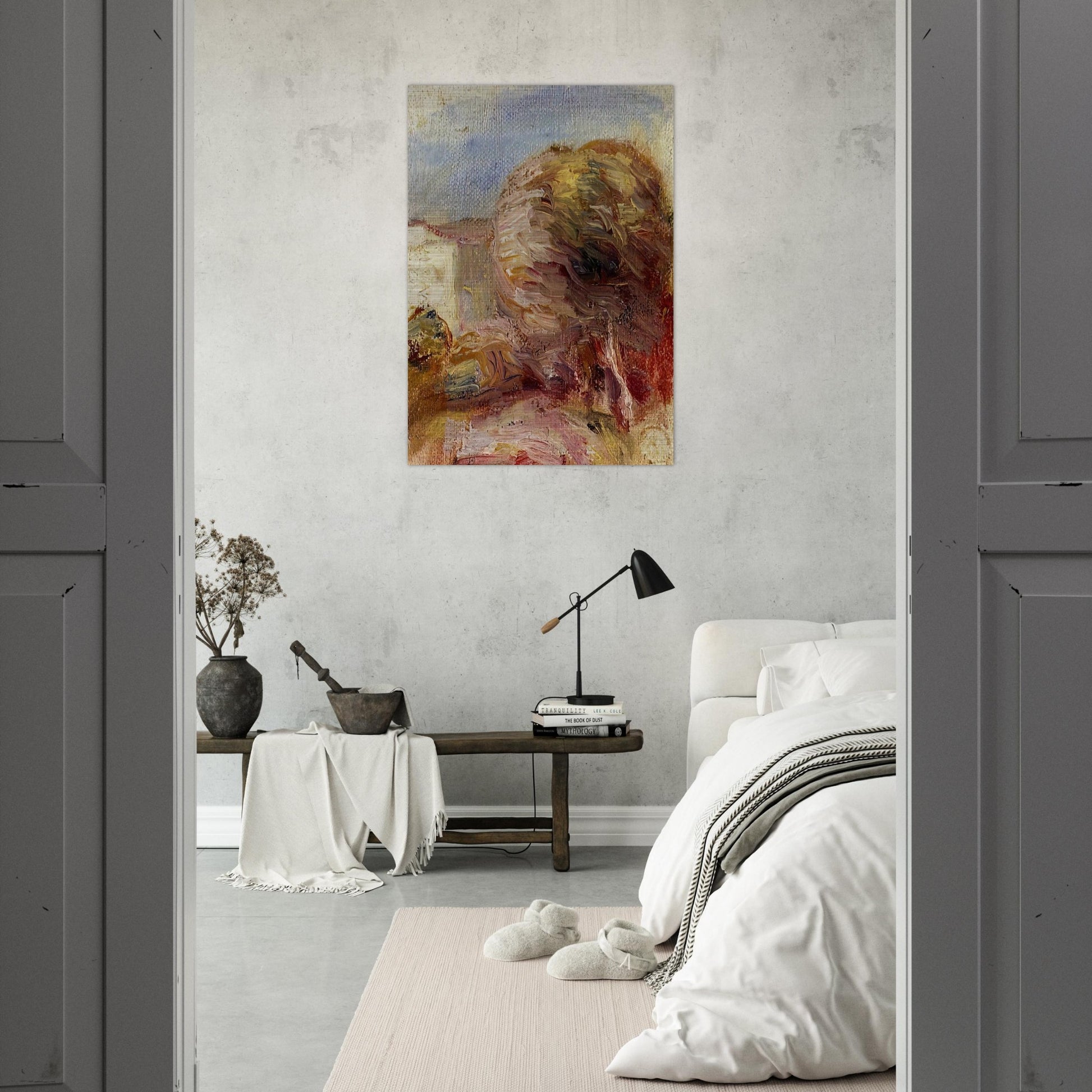 La Poste at Cagnes - Pierre-Auguste Renoir Brushed Aluminum Print - 70x100 cm / 28x40 inches | Pierre-Auguste Renoir Aluminum Print | Pierre-Auguste Renoir Prints