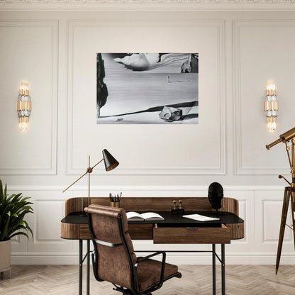 DESIGN FOR THE SET OF THE FILM SPELLBOUND - Salvador Dali Brushed Aluminum Print - 70x100 cm / 28x40 inches | Salvador Dali Aluminum Print | Salvador Dali Prints