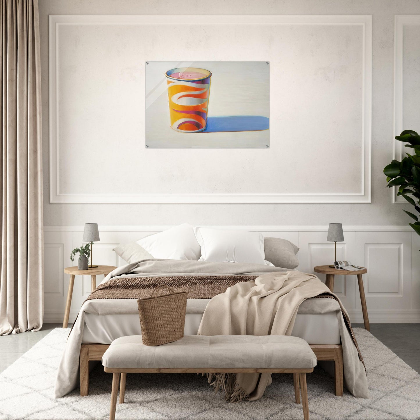 Drink Cup - 1972 - Wayne Thiebaud Acrylic Print - 70x100 cm / 28x40″ inches