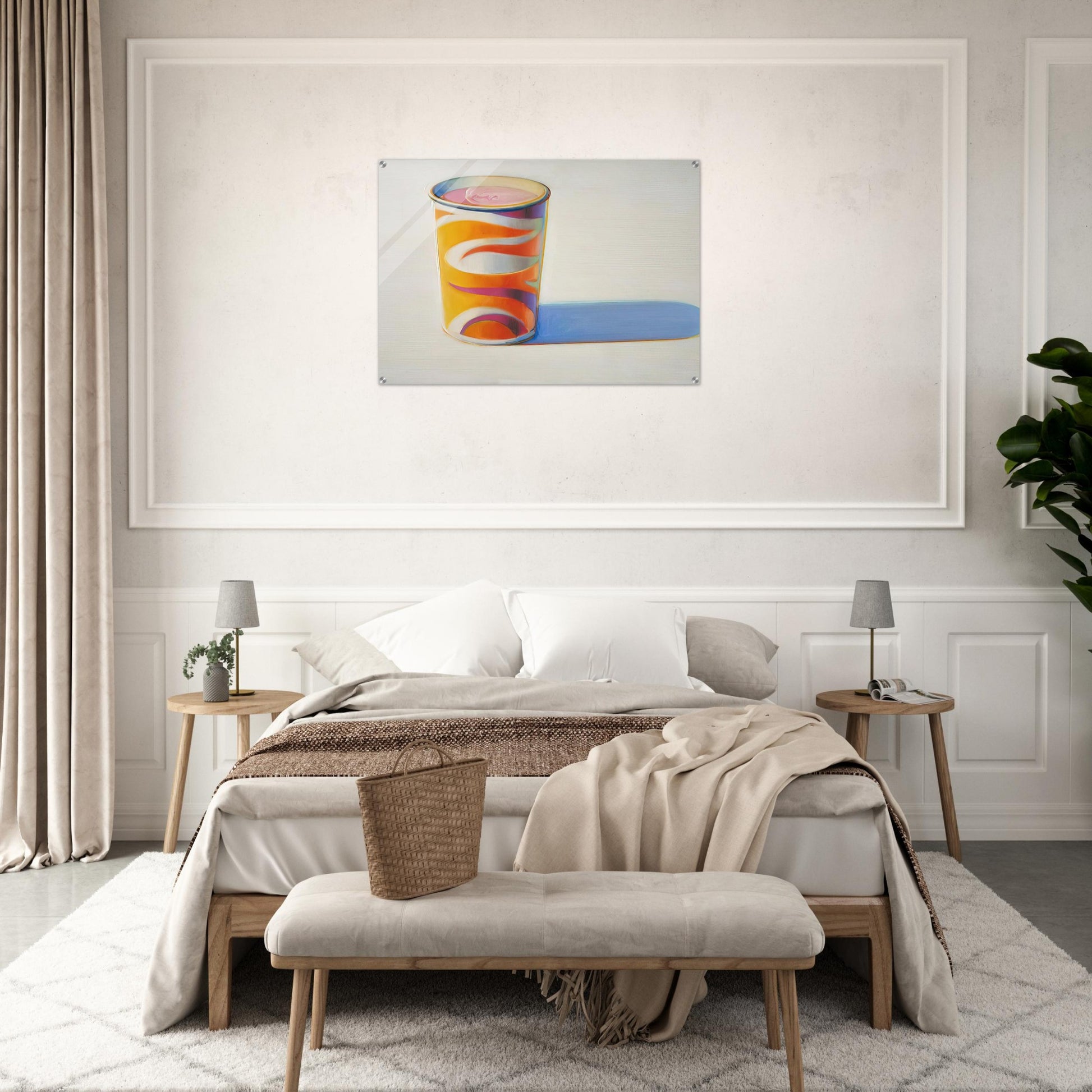 Drink Cup - 1972 - Wayne Thiebaud Acrylic Print - 70x100 cm / 28x40″ inches