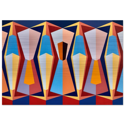 Stage II - 1958 - Karl Benjamin Brushed Aluminum Print - 70x100 cm / 28x40 inches | Karl Benjamin Aluminum Print | Karl Benjamin Prints
