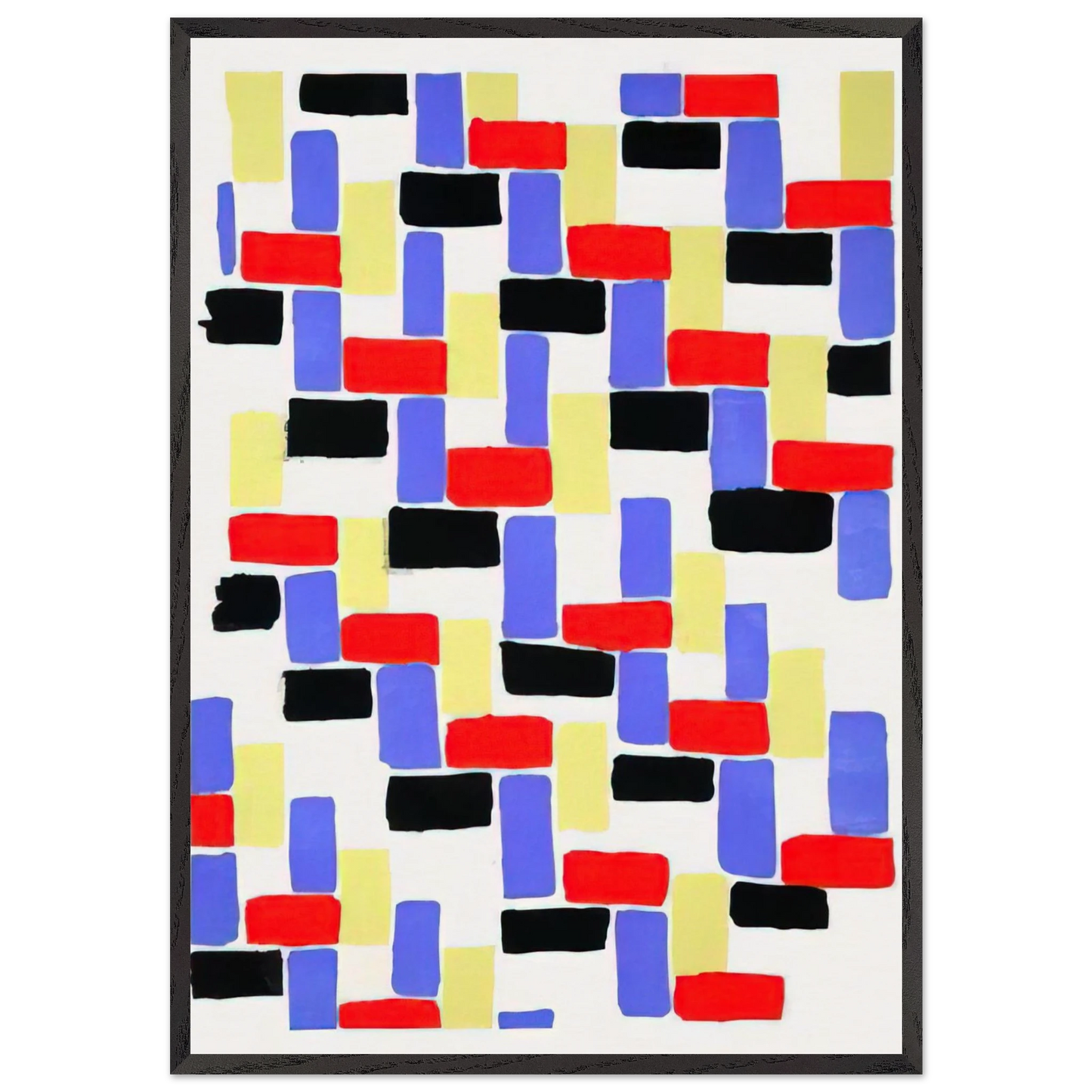 D181OULEURS IDEES - Sonia Delaunay 70x100 cm / 28x40 inches Framed Art Print – Black Wooden Frame
