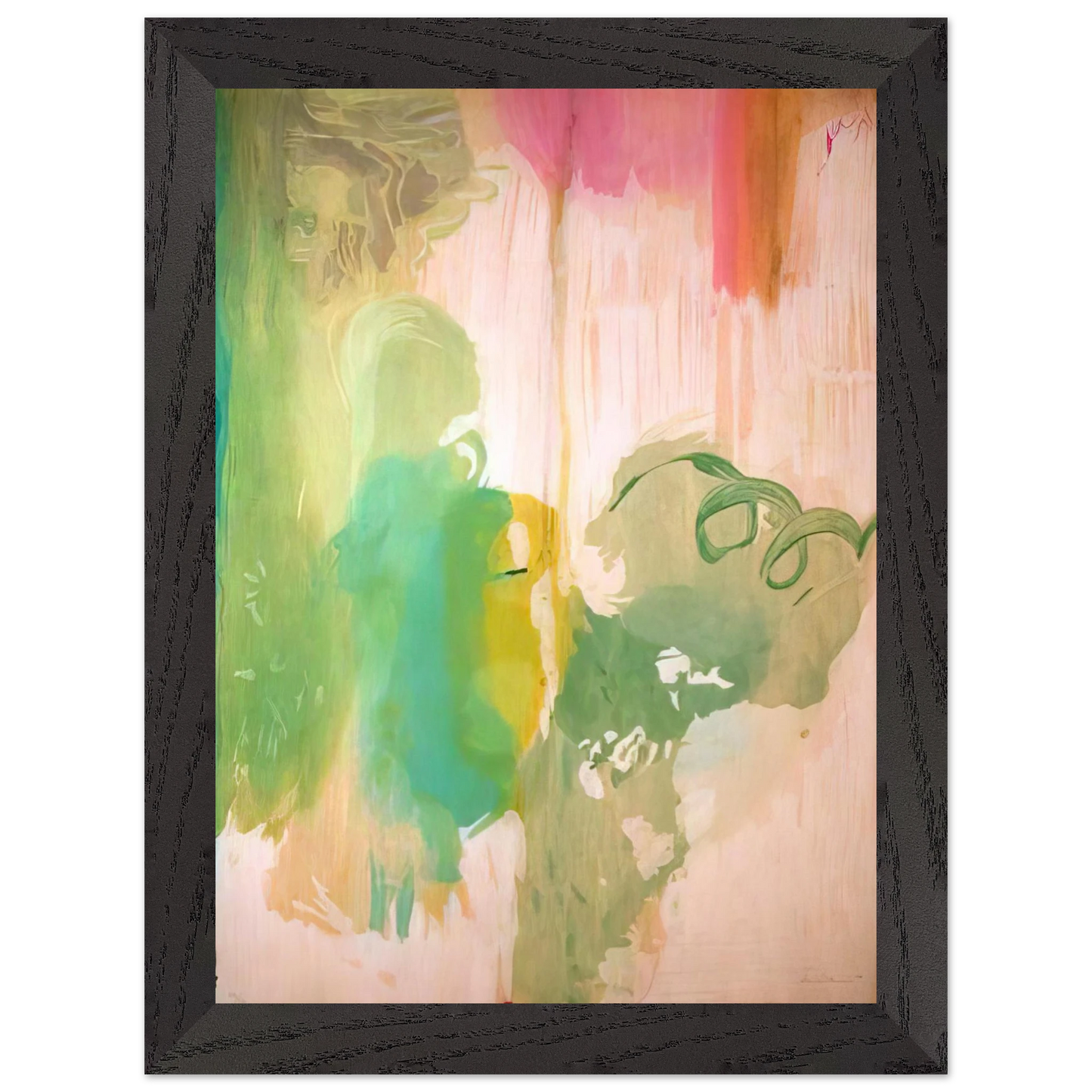 Helen Frankenthaler - Snow Pines - 2004 Wall art - 40x50 cm / 16x20 inches - Premium Wooden Framed Poster With Fine Art Paper-canvas - Black frame
