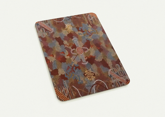 Frog Dreaming - 1989 By Clifford Possum Tjapaltjarri Pack of 10 Post Cards | Clifford Possum Tjapaltjarri Post Cards | A6 (10.5 x 14.8 cm) - 4.1 x 5.8 inches