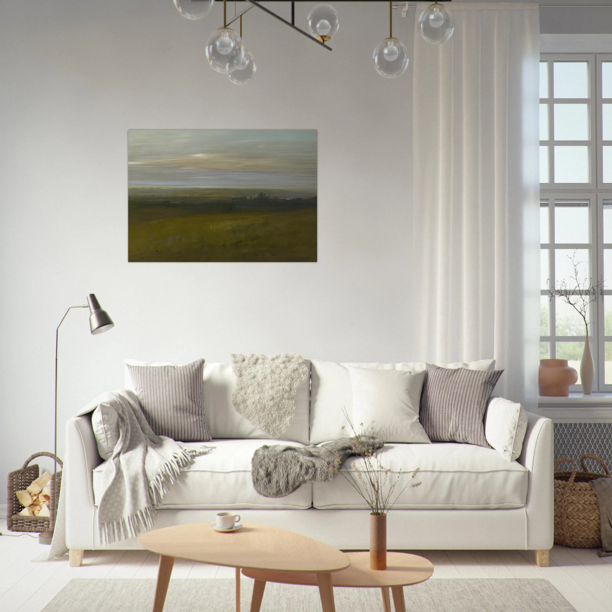 San Leandro Bay - Tonalism - Xavier Martinez Brushed Aluminum Print - 70x100 cm / 28x40 inches | Xavier Martinez Aluminum Print | Xavier Martinez Prints