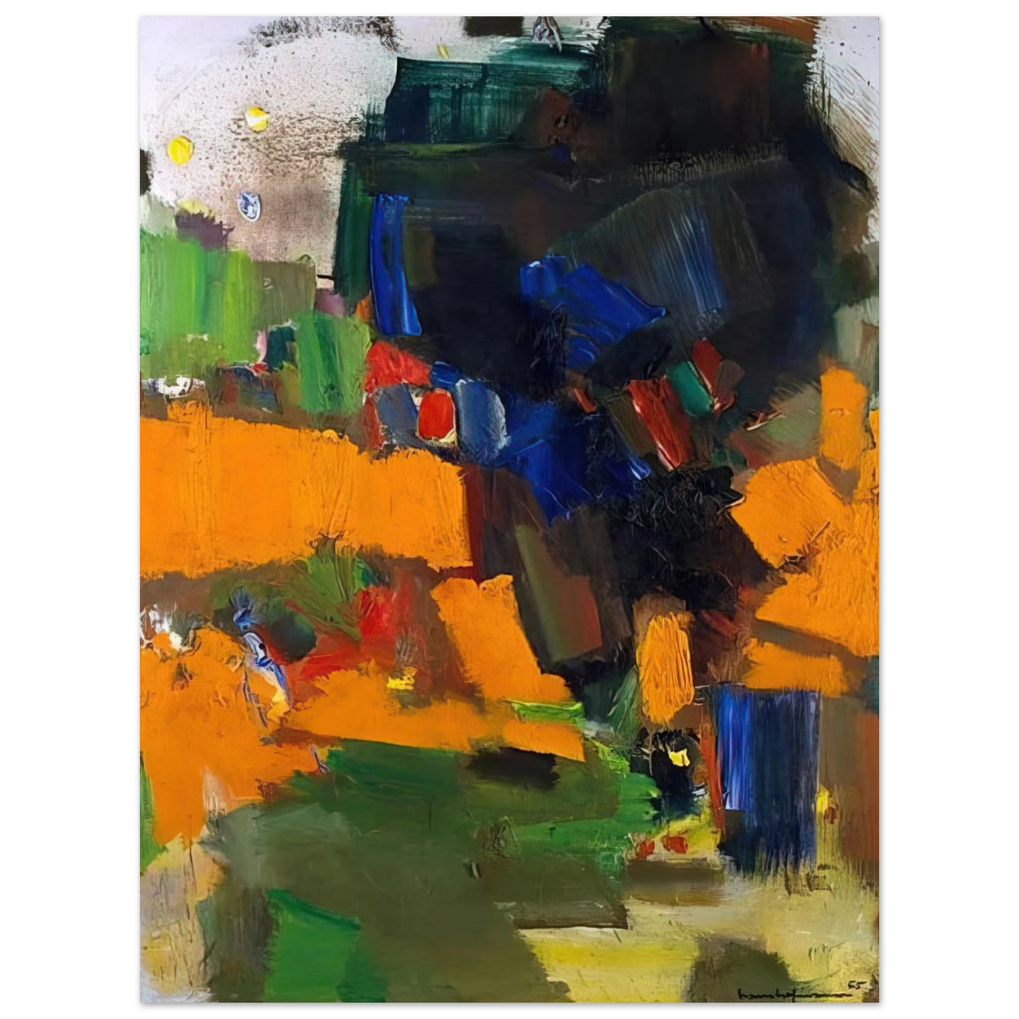 Hans Hofmann - Deep Within the Ravine  75x100 cm / 30x40inches Fine Art Poster