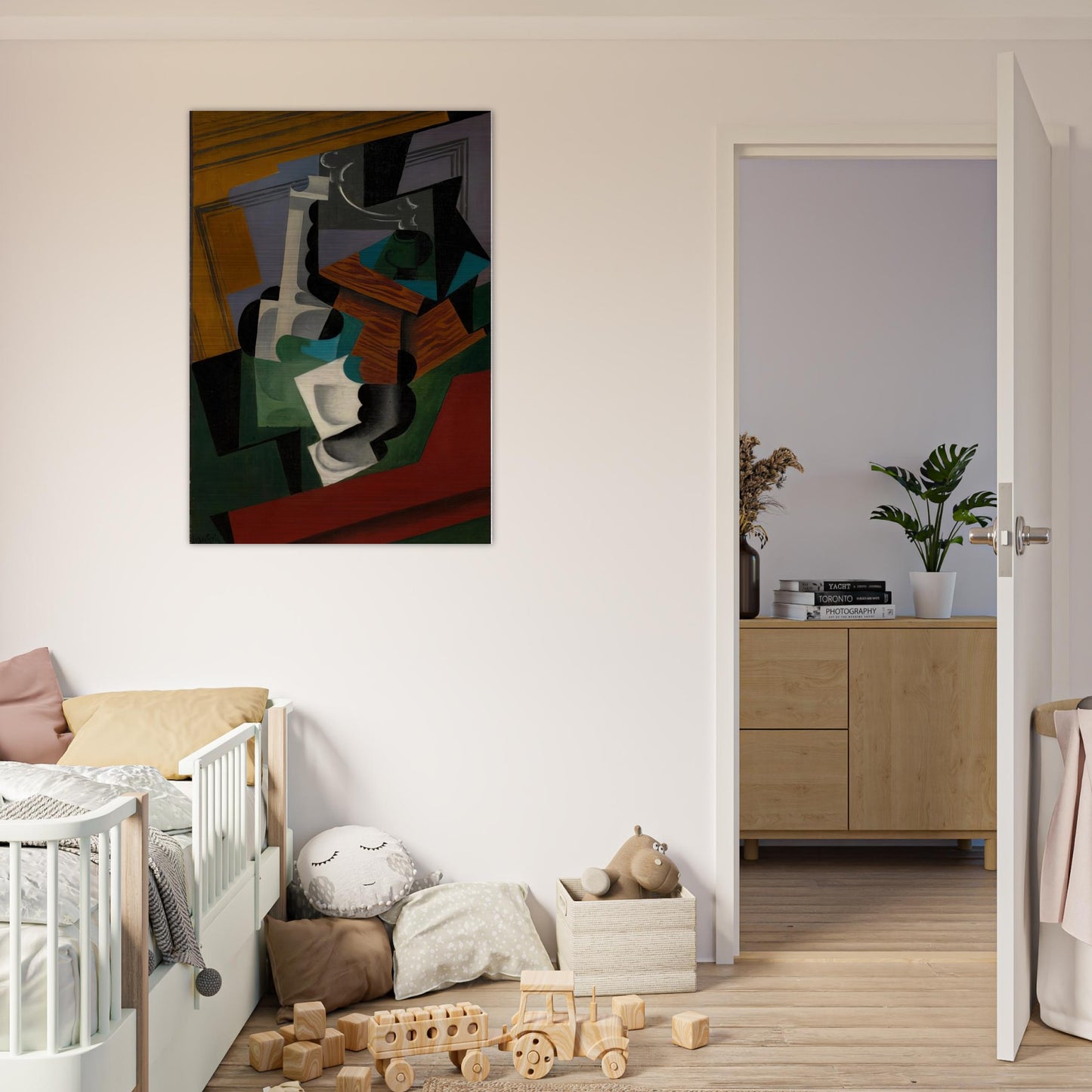 THE COFFEE MILL 1916 - Juan Gris Brushed Aluminum Print - 70x100 cm / 28x40 inches | Juan Gris Aluminum Print | Juan Gris Prints