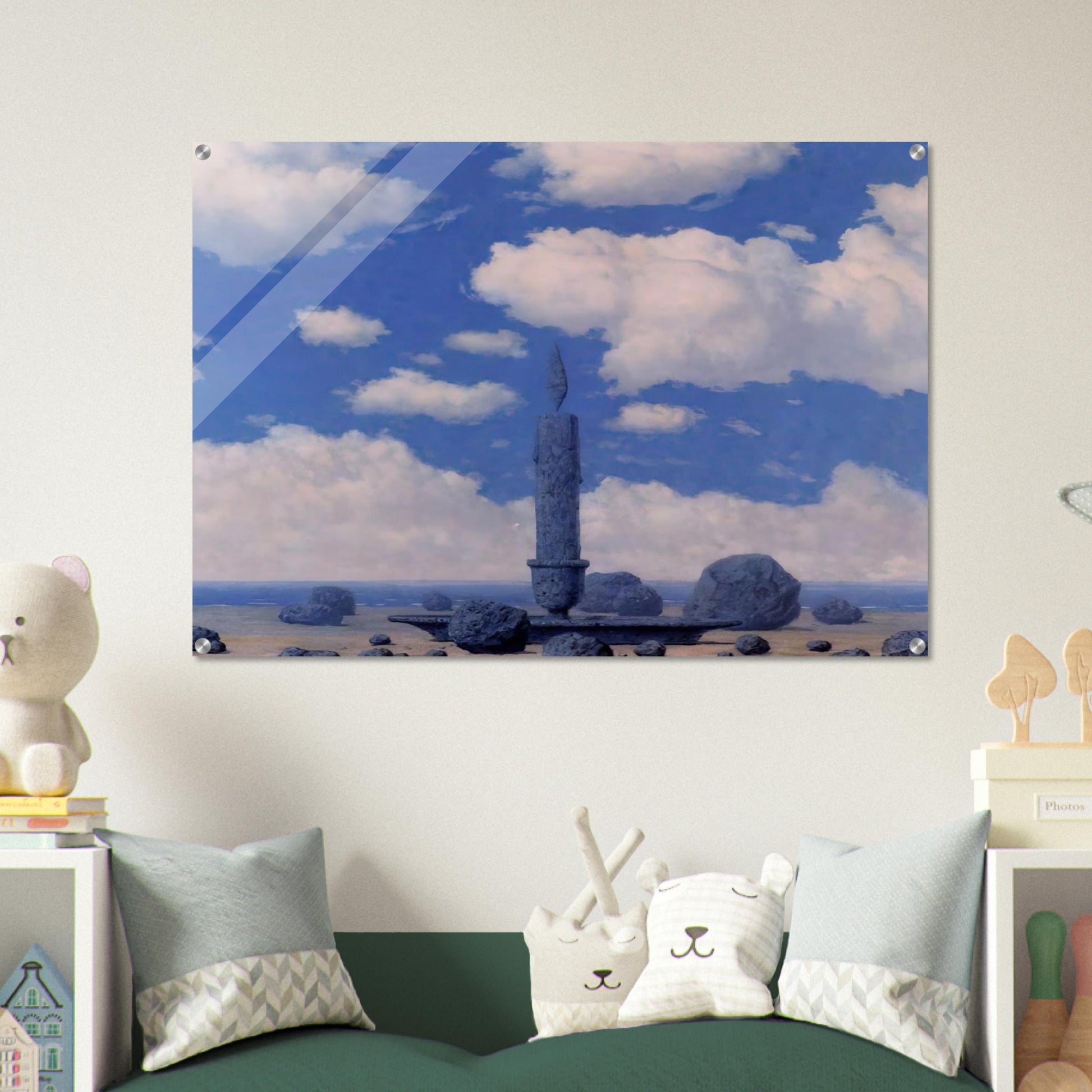 SOUVENIR FROM TRAVELS - Rene Magritte Acrylic Print - 70x100 cm / 28x40″ inches