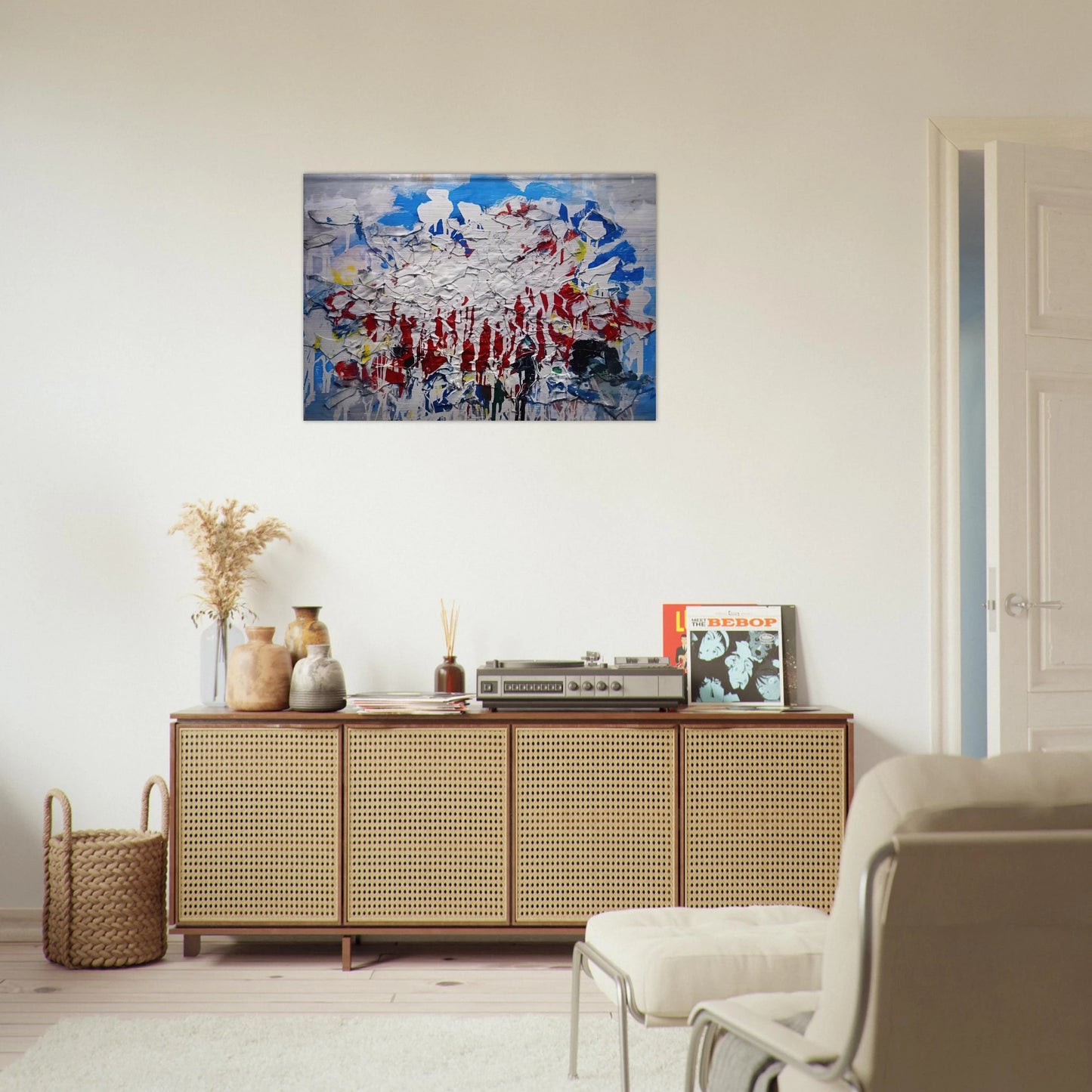 Untitled - 1958 - Robert Goodnough Brushed Aluminum Print - 70x100 cm / 28x40 inches | Robert Goodnough Aluminum Print | Robert Goodnough Prints