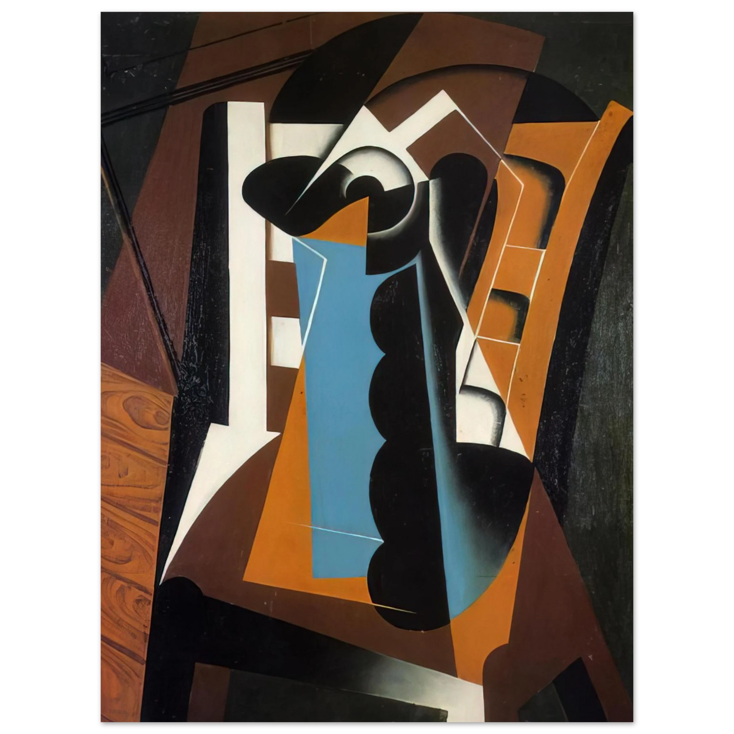 Juan Gris - STILL LIFE ON A CHAIR 1917  75x100 cm / 30x40inches Fine Art Poster