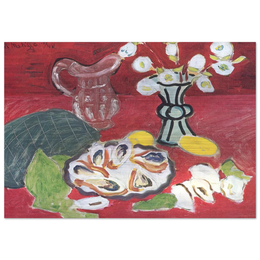 STILL LIFE WITH SHELLFISH 1940 - Henri Matisse Brushed Aluminum Print - 70x100 cm / 28x40 inches | Henri Matisse Aluminum Print | Henri Matisse Prints