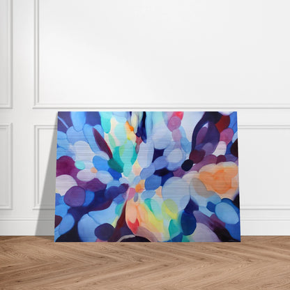 Through Sleep to Orange - Alice Baber Brushed Aluminum Print - 70x100 cm / 28x40 inches | Alice Baber Aluminum Print | Alice Baber Prints