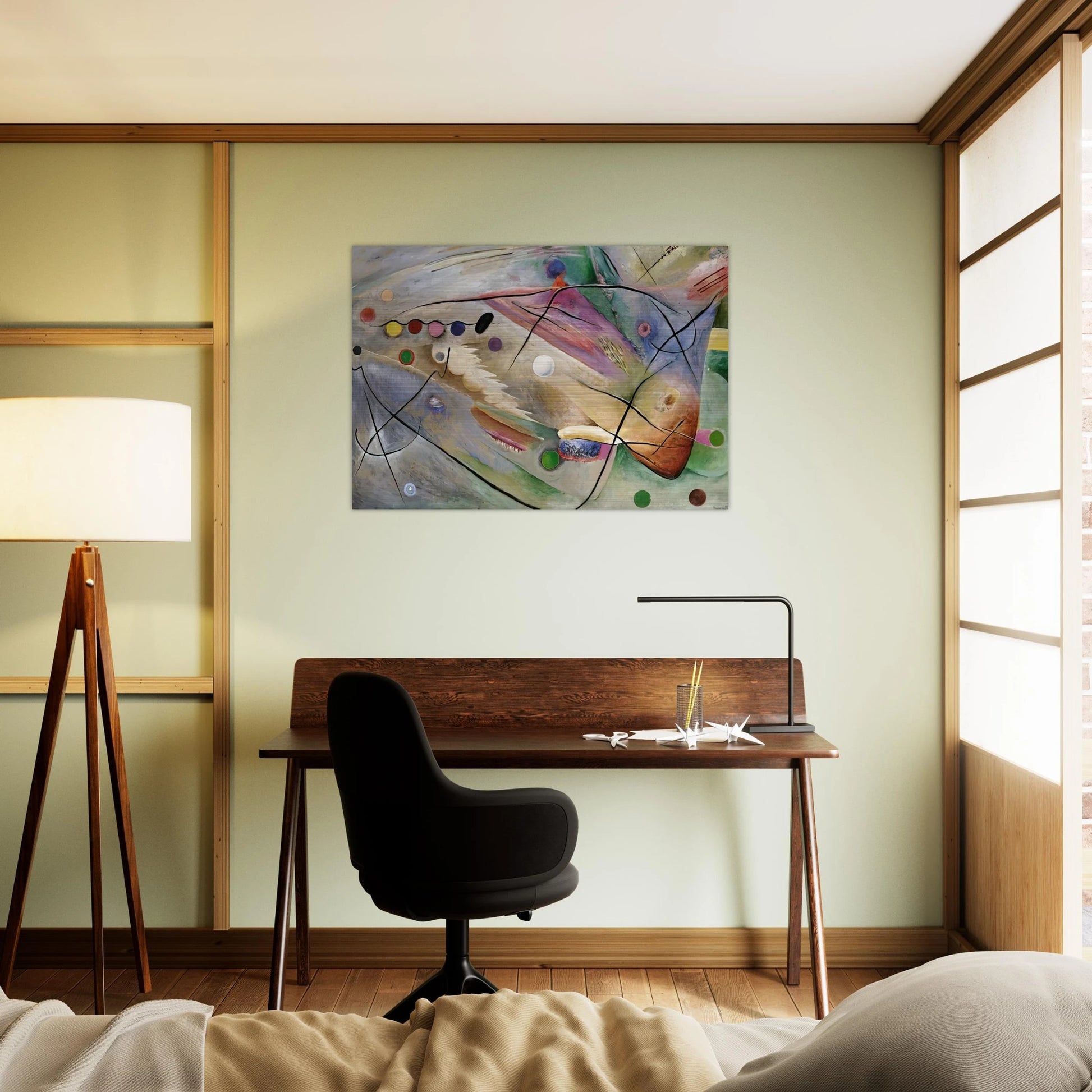 LINES 1922 - Rudolf Bauer Brushed Aluminum Print - 70x100 cm / 28x40 inches | Rudolf Bauer Aluminum Print | Rudolf Bauer Prints