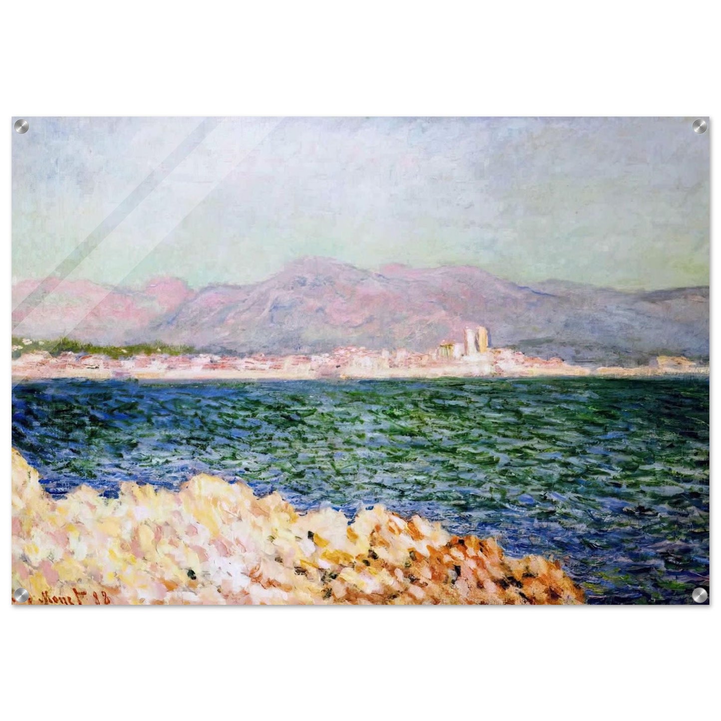 The Gulf of Antibes - claude monet Acrylic Print - 70x100 cm / 28x40″ inches