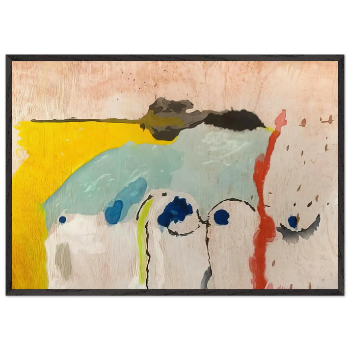 Tales of Genji I - 1998 - Helen Frankenthaler 70x100 cm / 28x40 inches Framed Art Print – Black Wooden Frame
