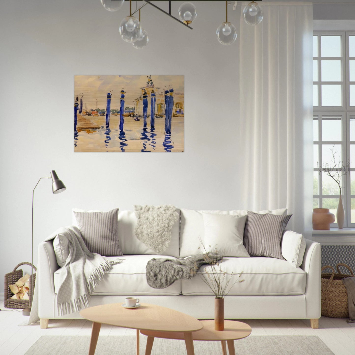 La Donana, Venice - Henri-Edmond Cross Brushed Aluminum Print - 70x100 cm / 28x40 inches | Henri-Edmond Cross Aluminum Print | Henri-Edmond Cross Prints