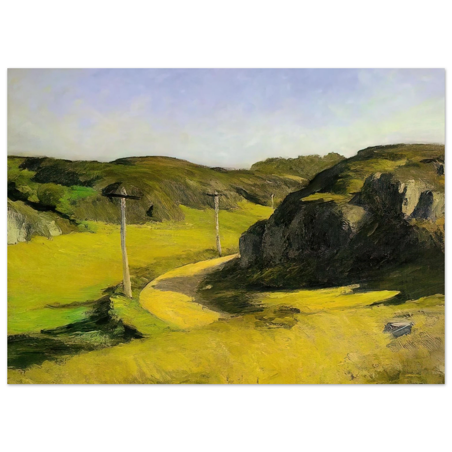Edward Hopper - Road in Maine Fine Art Poster