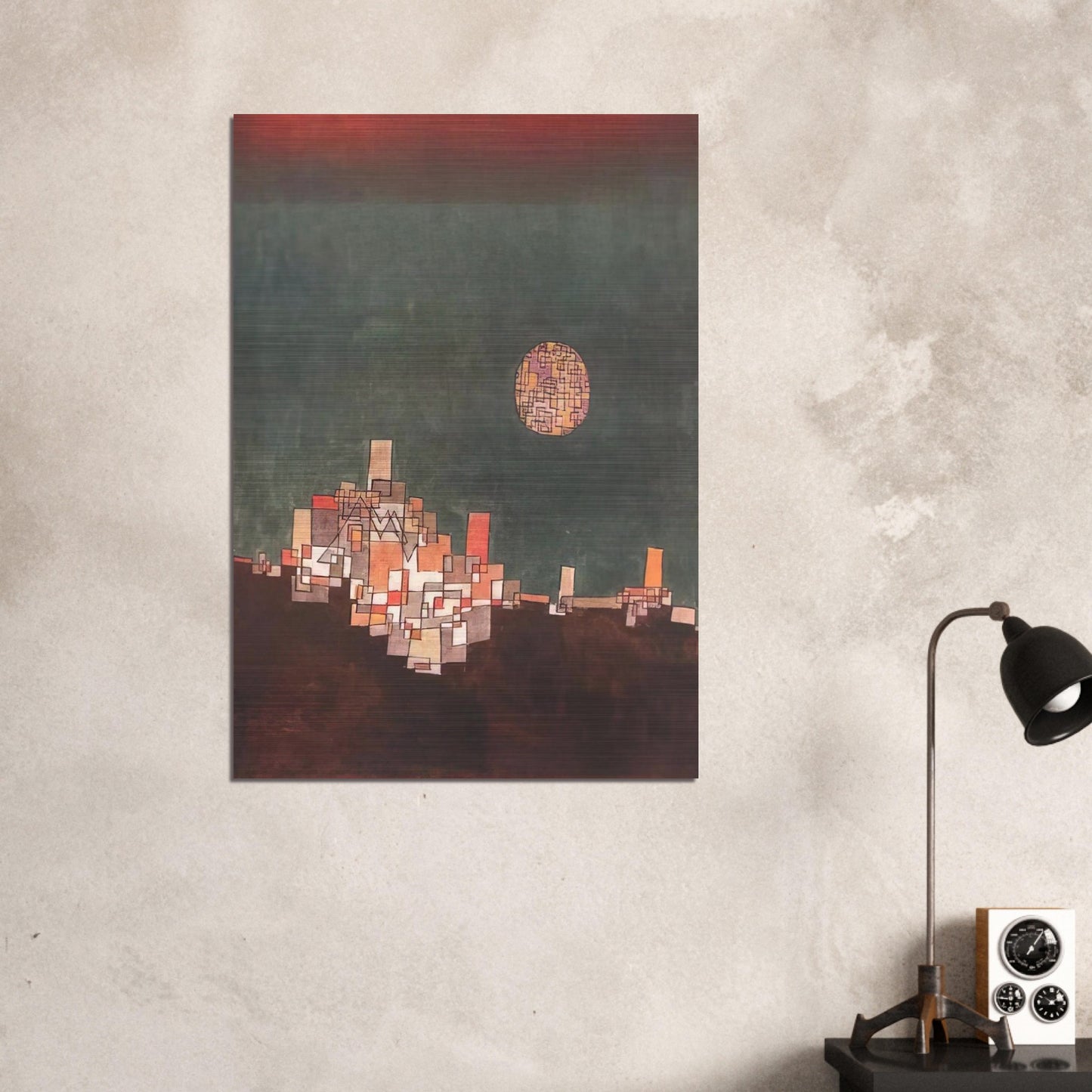 CHOSEN SITE 1940 - Paul Klee Brushed Aluminum Print - 70x100 cm / 28x40 inches | Paul Klee Aluminum Print | Paul Klee Prints