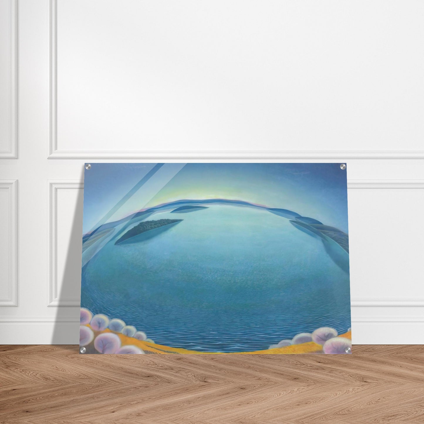 Lago-alba - 1942 - Gerardo Dottori Acrylic Print - 70x100 cm / 28x40″ inches