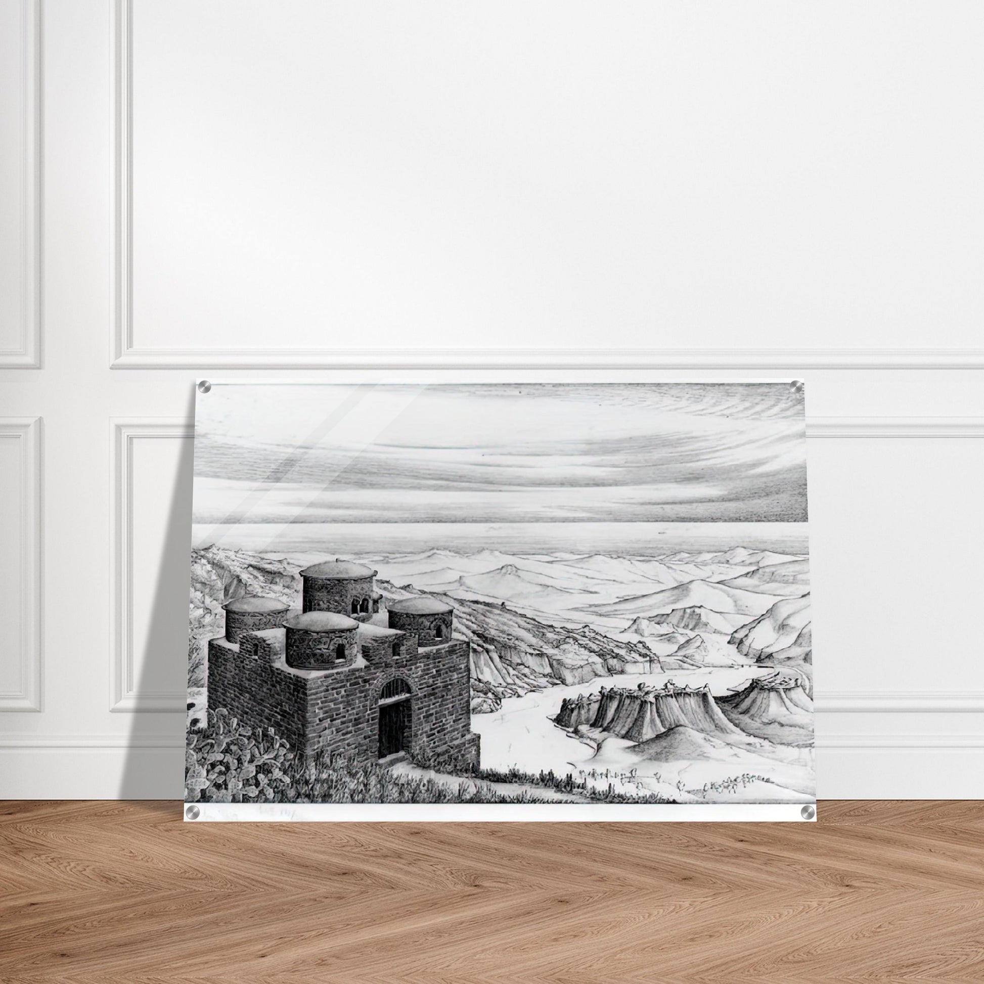 CATTOLICA OF STILO CALABRIA 1930 - MC Escher Acrylic Print - 70x100 cm / 28x40″ inches | Maurits Cornelis Escher Prints