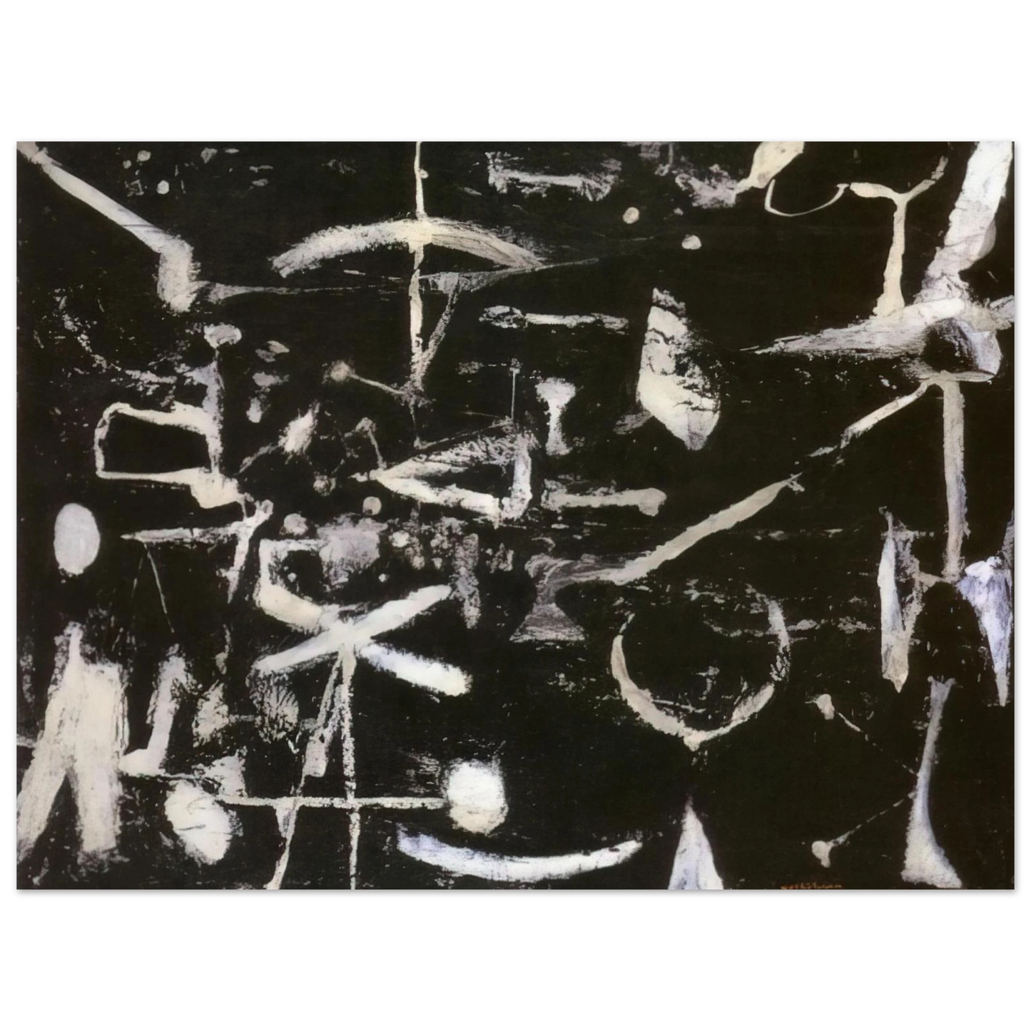 Jiro Yoshihara - Untitled - Art Informel  75x100 cm / 30x40inches Fine Art Poster