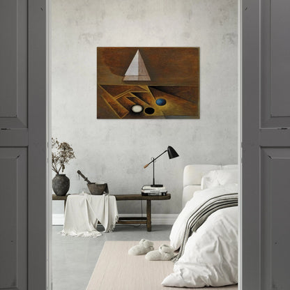 Sketch Painted in Santa Fe, New Mexico - 1944 - Lawren Harris Brushed Aluminum Print - 70x100 cm / 28x40 inches | Lawren Harris Aluminum Print | Lawren Harris Prints