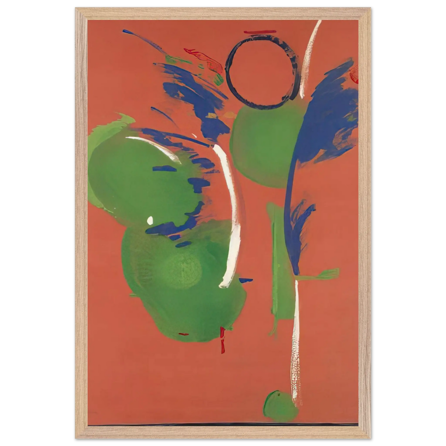 Helen Frankenthaler - Mary, Mary - 1987 Wall art - 15x20 cm / 6x8 Inches - Premium Wooden Framed Poster With Fine Art Paper - White frame