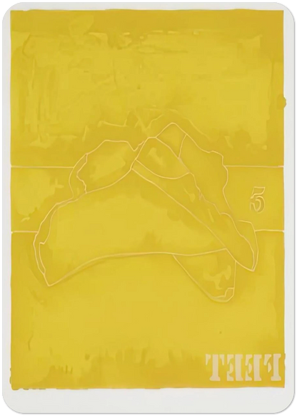 FEET 1974 By Jasper Johns Pack of 10 Post Cards | Jasper Johns Post Cards | A6 (10.5 x 14.8 cm) - 4.1 x 5.8 inches