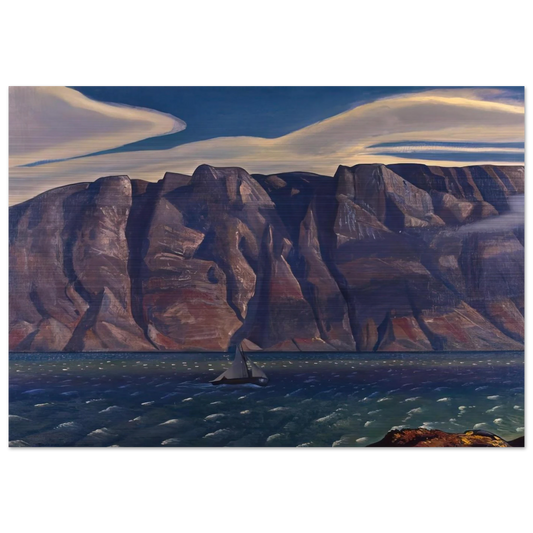 Squall, Greenland - Rockwell Kent Brushed Aluminum Print - 70x100 cm / 28x40 inches | Rockwell Kent Aluminum Print | Rockwell Kent Prints