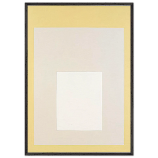 HOMAGE TO THE SQUARE 1959 - Josef Albers 70x100 cm / 28x40 inches Framed Art Print – Black Wooden Frame