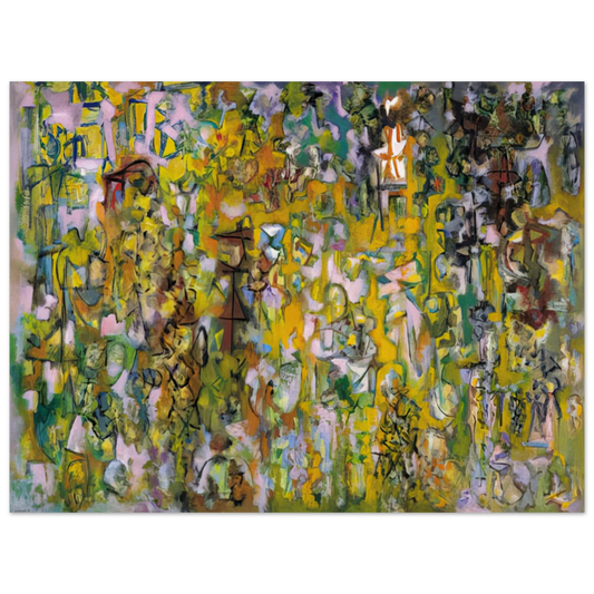 Ad Reinhardt - Number 6 - 1946  75x100 cm / 30x40inches Fine Art Poster