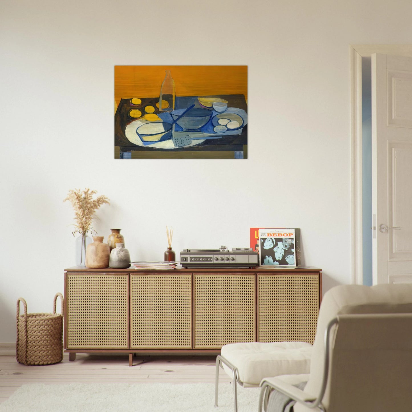Kitchen Still Life - 1948 - William Scott Brushed Aluminum Print - 70x100 cm / 28x40 inches | William Scott Aluminum Print | William Scott Prints