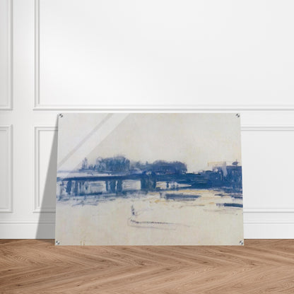 Charing Cross Bridge study - claude monet Acrylic Print - 70x100 cm / 28x40″ inches