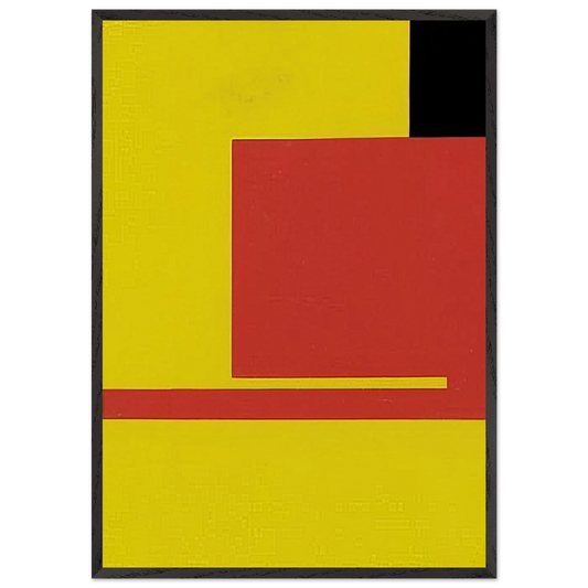Negativo-Positivo - 1953 - Bruno Munari 70x100 cm / 28x40 inches Framed Art Print – Black Wooden Frame
