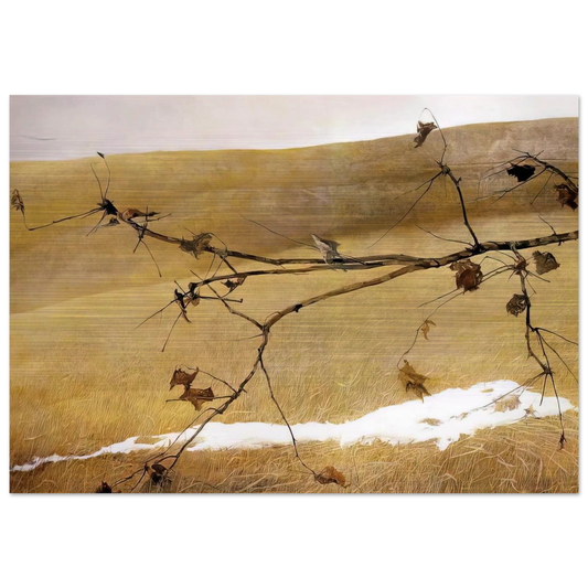 LONG LIMB - Andrew Wyeth Brushed Aluminum Print - 70x100 cm / 28x40 inches | Andrew Wyeth Aluminum Print | Andrew Wyeth Prints