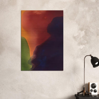 Blue Atmosphere III - 1963 - Helen Frankenthaler Brushed Aluminum Print - 70x100 cm / 28x40 inches | Helen Frankenthaler Aluminum Print | Helen Frankenthaler Prints