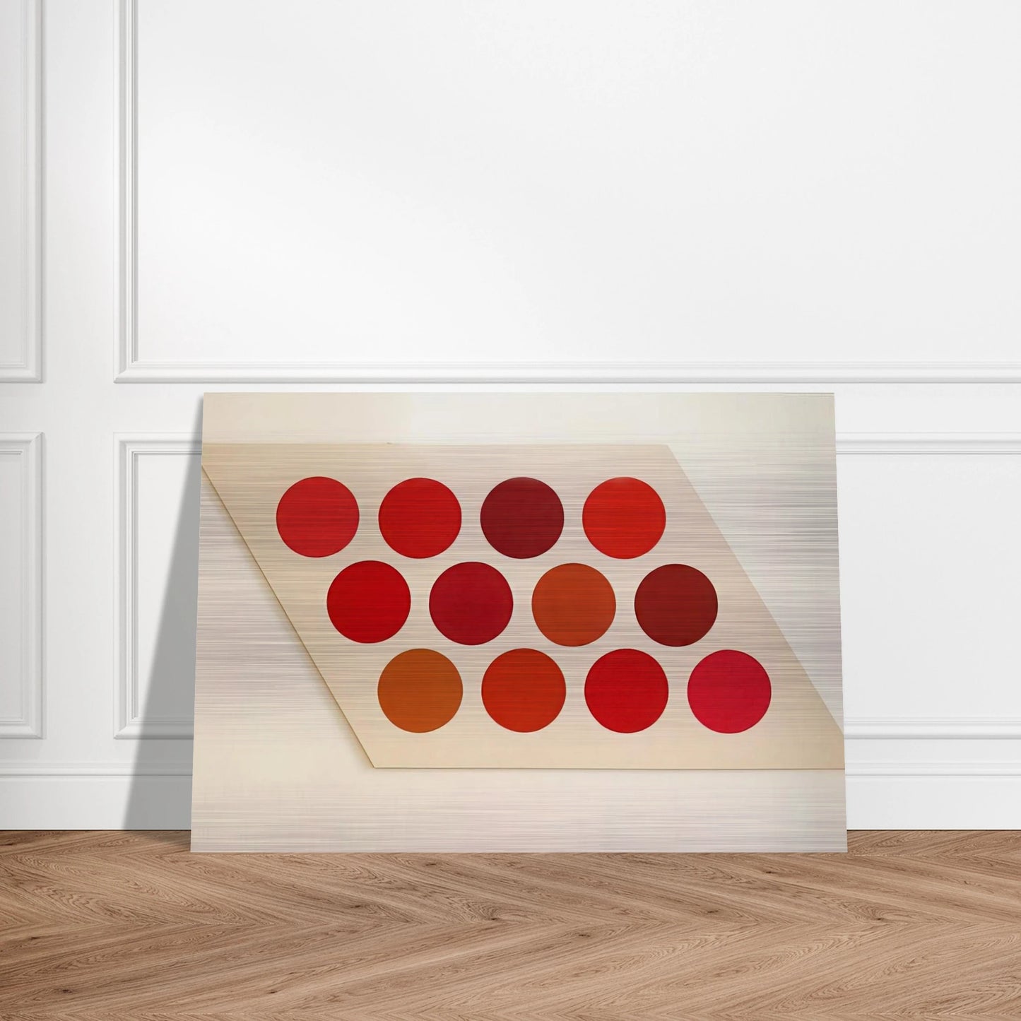 Red Twelve - 1965 - Thomas Downing Brushed Aluminum Print - 70x100 cm / 28x40 inches | Thomas Downing Aluminum Print | Thomas Downing Prints