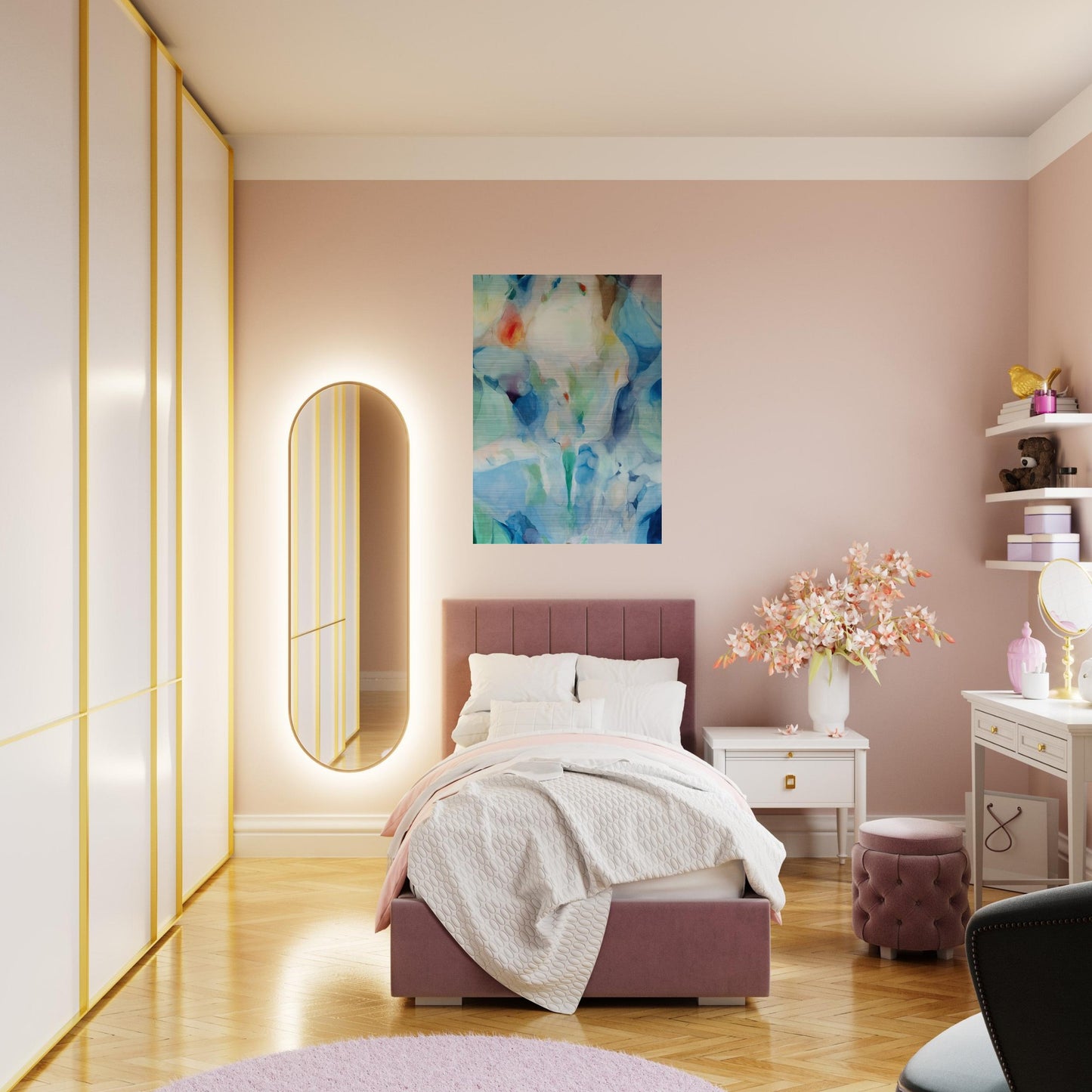 Before Songs - Alice Baber Brushed Aluminum Print - 70x100 cm / 28x40 inches | Alice Baber Aluminum Print | Alice Baber Prints