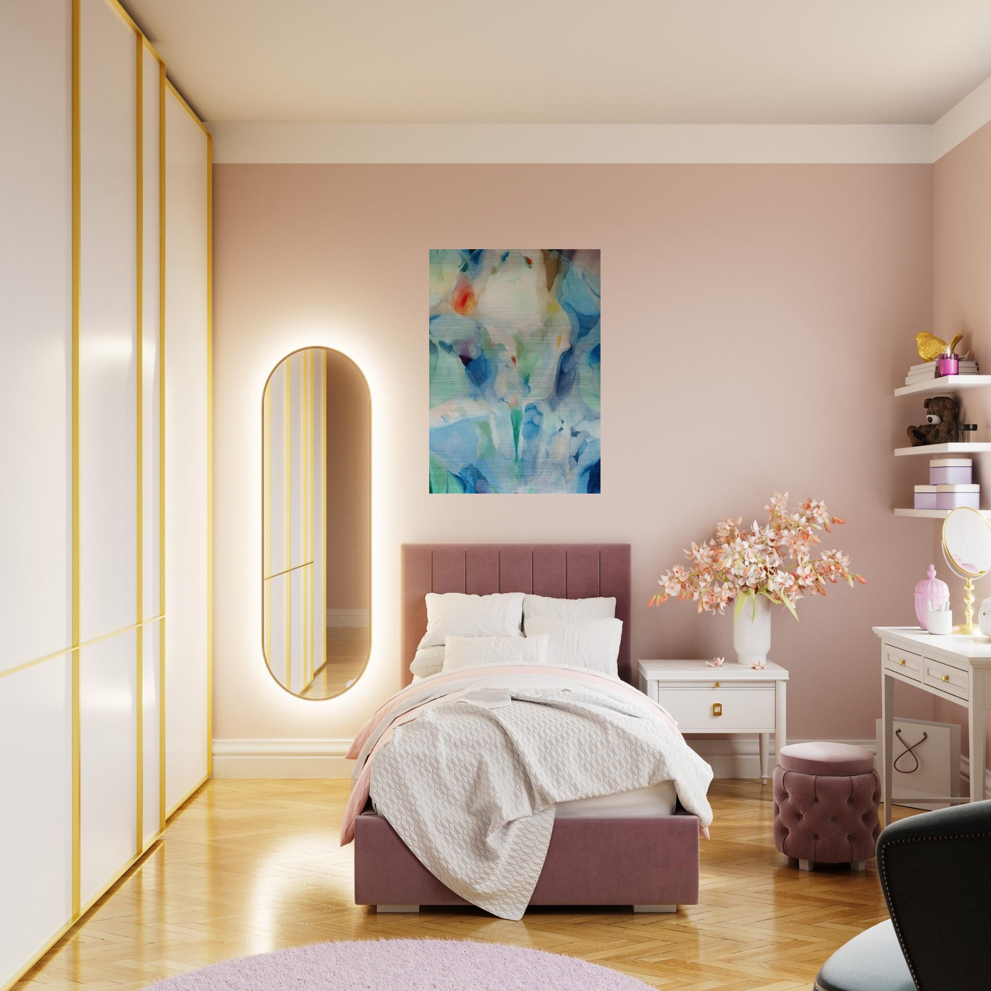 Before Songs - Alice Baber Brushed Aluminum Print - 70x100 cm / 28x40 inches | Alice Baber Aluminum Print | Alice Baber Prints