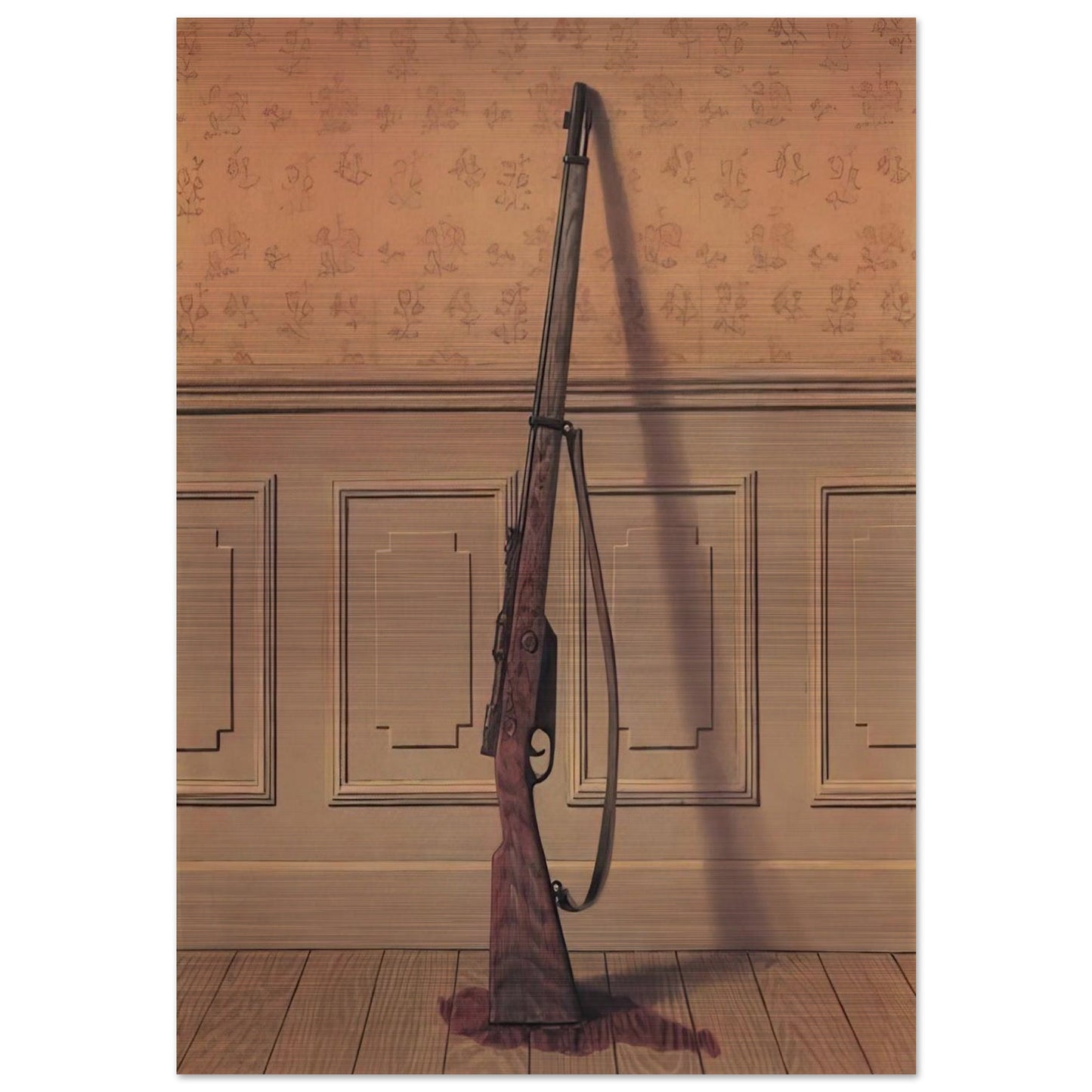 THE SURVIVOR 1950 - Rene Magritte Brushed Aluminum Print - 70x100 cm / 28x40 inches | Rene Magritte Aluminum Print | Rene Magritte Prints