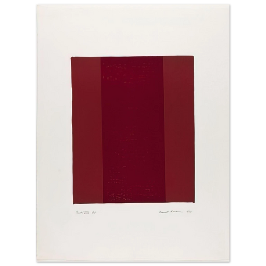 Barnett Newman - Canto XVIII  75x100 cm / 30x40inches Fine Art Poster