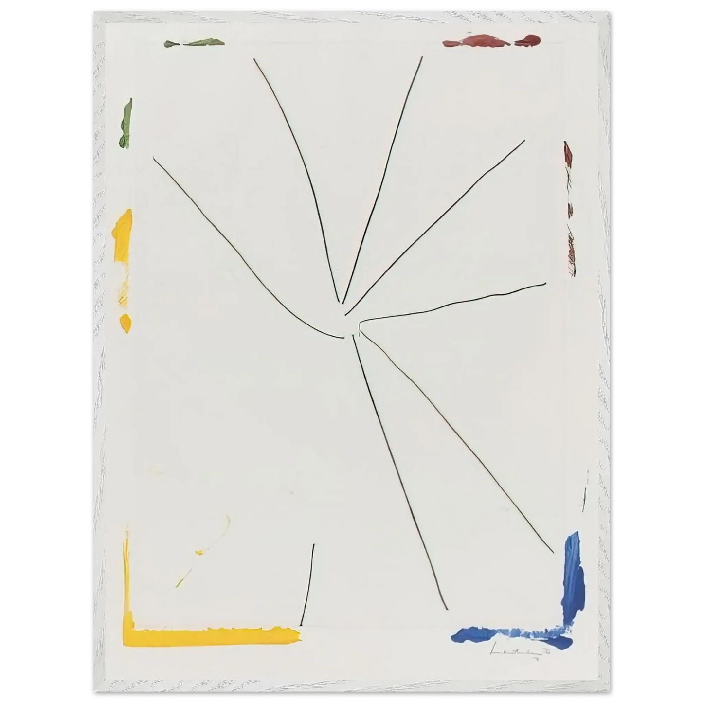 Helen Frankenthaler - Free Wheeling - 1971 Wall art - A1 (59.4 x 84.1  cm) - Premium Wooden Framed Poster With Fine Art Paper - Wood frame