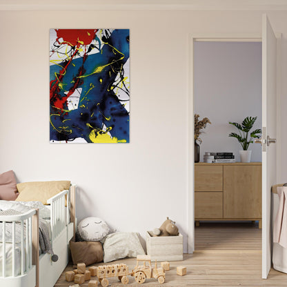 Untitled  SFP94-143  SFF 1813  - Sam Francis Brushed Aluminum Print - 70x100 cm / 28x40 inches | Sam Francis Aluminum Print | Sam Francis Prints