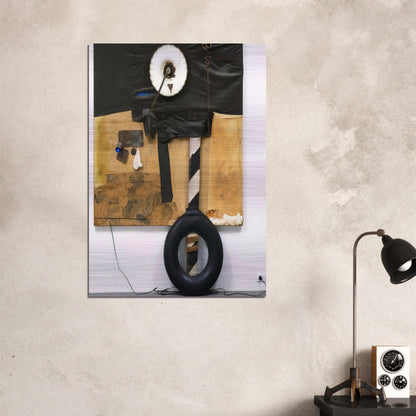 FIRST LANDING JUMP 1961 - Robert Rauschenberg Brushed Aluminum Print - 70x100 cm / 28x40 inches | Robert Rauschenberg Aluminum Print | Robert Rauschenberg Prints