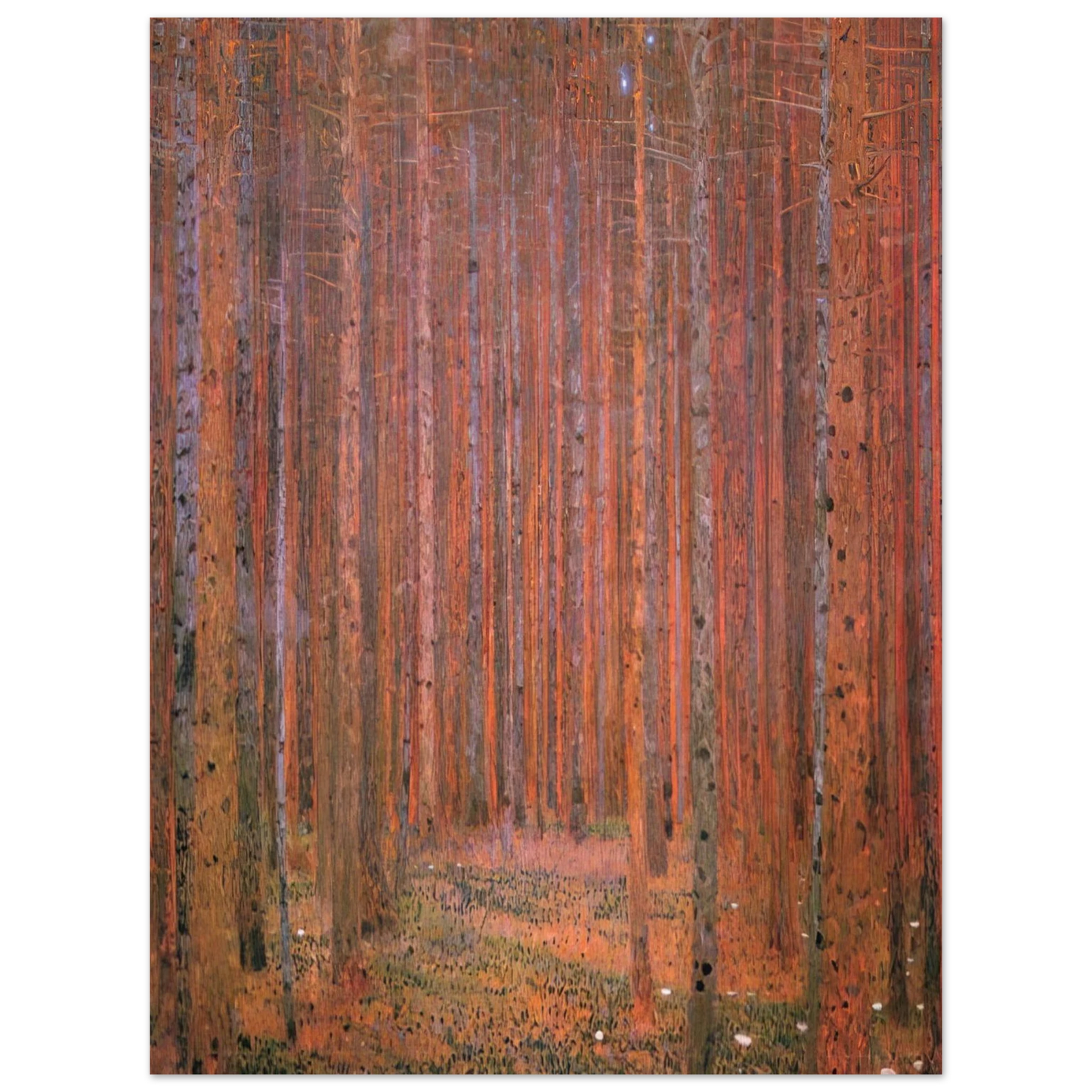 Gustav Klimt - FIR FOREST I  75x100 cm / 30x40inches Fine Art Poster