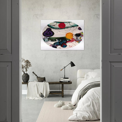 Lollipop  SF88-250  - Sam Francis Brushed Aluminum Print - 70x100 cm / 28x40 inches | Sam Francis Aluminum Print | Sam Francis Prints