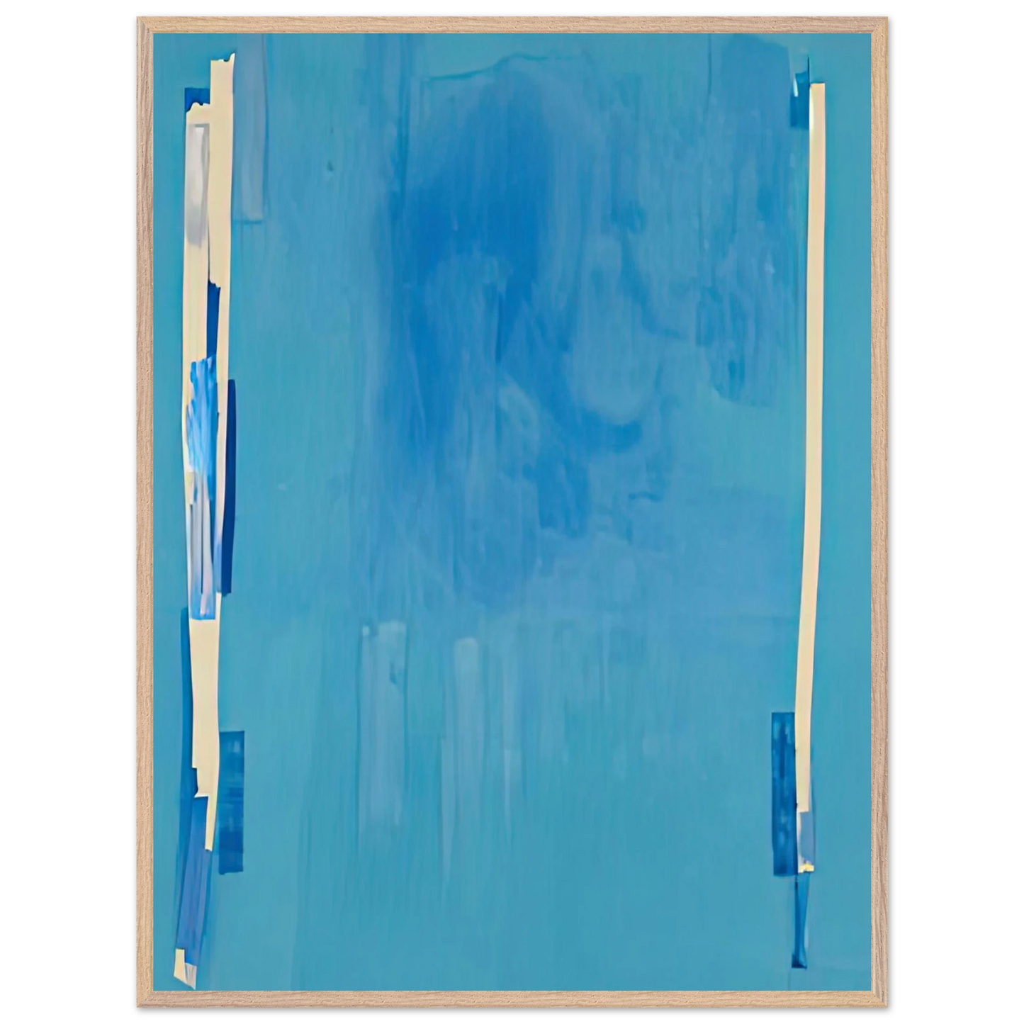 Helen Frankenthaler - Blue Bellows, 1976- Wall Art - 30x40 cm / 12x16 inches - Fine Art Poster-canvas - -