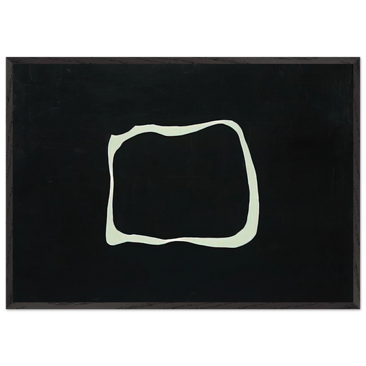 Untitled - 1966 N9 - Jiro Yoshihara 70x100 cm / 28x40 inches Framed Art Print – Black Wooden Frame