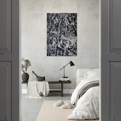 TOWNSCAPE F 1968 - Gerhard Richter Brushed Aluminum Print - 70x100 cm / 28x40 inches | Gerhard Richter Aluminum Print | Gerhard Richter Prints